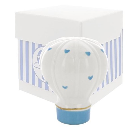 MONGOLFIERA CCUORI CELESTE PORCELLANA CBOX 6.5X8